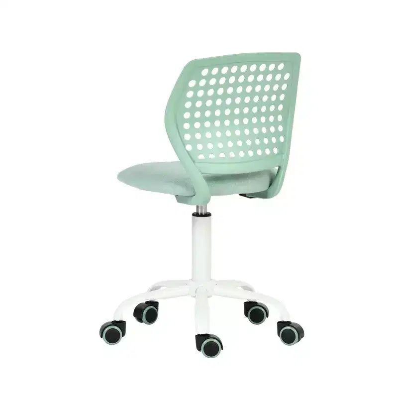 Chaise de bureau pivotante pour enfants Homy Casa avec siège rembourré et roulettes