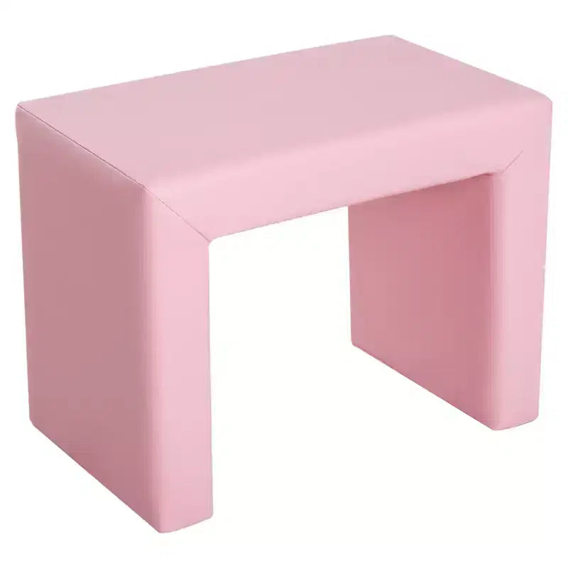 Canapé convertible et ensemble table et chaises multifonctionnels 2-en-1 Whisen pour enfants, cadeau pour garçons et filles de 3 ans - Rose
