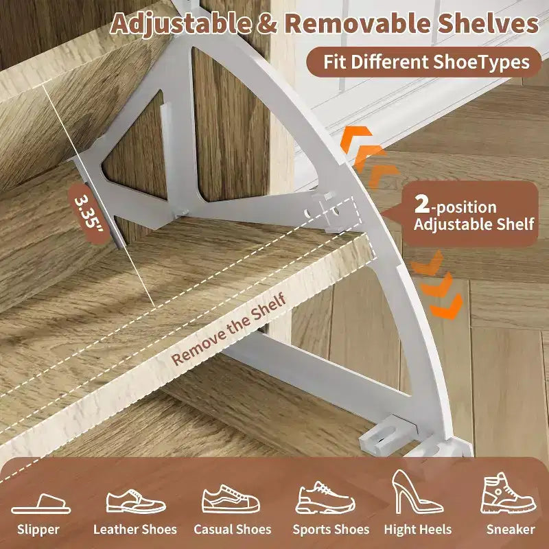 Meuble à chaussures en rotin avec 4 tiroirs basculants, meuble de rangement à chaussures dissimulé