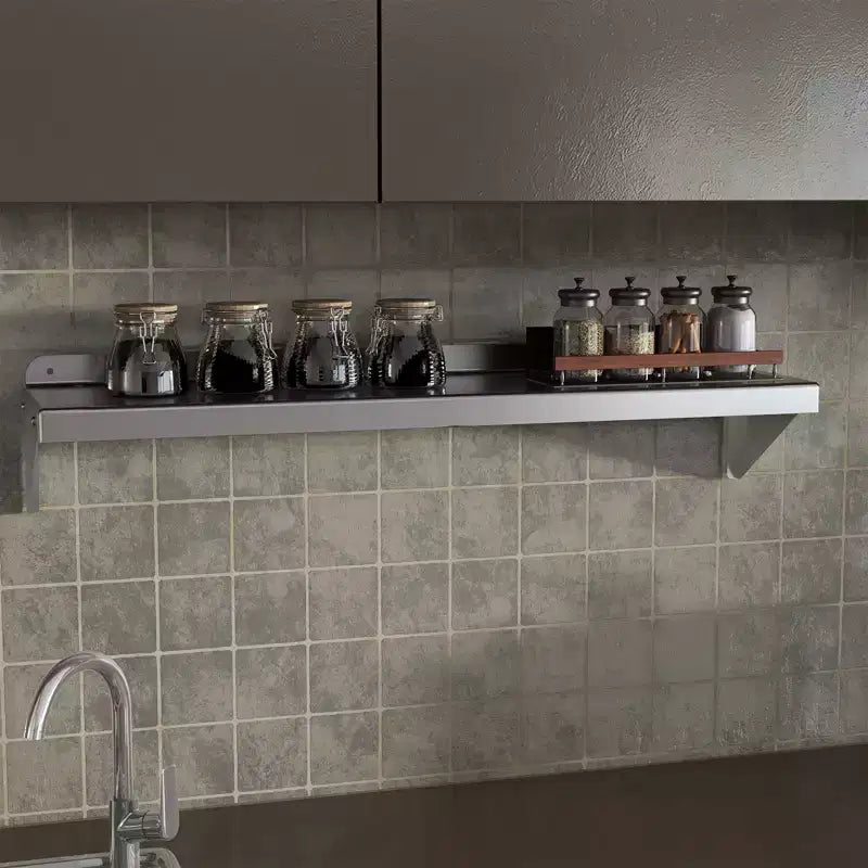 Étagère murale en acier inoxydable COZONY, étagère murale de qualité commerciale NSF avec surface plane pour cuisine, restaurant et usage domestique