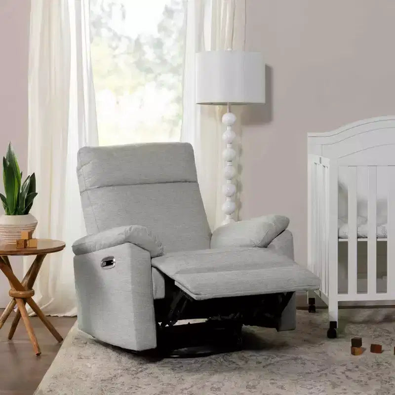 Fauteuil inclinable et planeur pivotant électronique daVinci Suzy avec port de charge USB