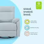 Fauteuil inclinable et planeur pivotant électronique daVinci Suzy avec port de charge USB