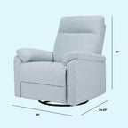 Fauteuil inclinable et planeur pivotant électronique daVinci Suzy avec port de charge USB