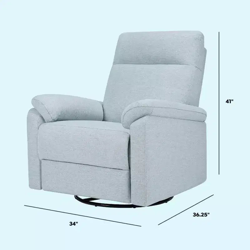 Fauteuil inclinable et planeur pivotant électronique daVinci Suzy avec port de charge USB
