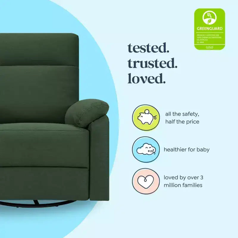 Fauteuil inclinable et planeur pivotant électronique daVinci Suzy avec port de charge USB