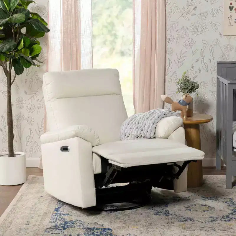 Fauteuil inclinable et planeur pivotant électronique daVinci Suzy avec port de charge USB