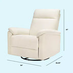 Fauteuil inclinable et planeur pivotant électronique daVinci Suzy avec port de charge USB