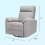 Fauteuil inclinable et planeur pivotant électronique daVinci Suzy avec port de charge USB