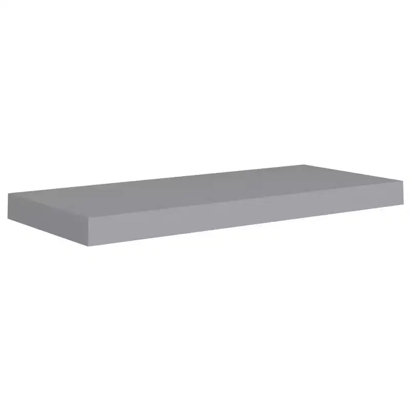Étagère murale, lot de 2, nid d'abeille gris en MDF, métal, étagère murale moyenne