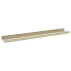 Lot de 2 étagères murales MDF blanc et chêne sonoma 60 cm de long