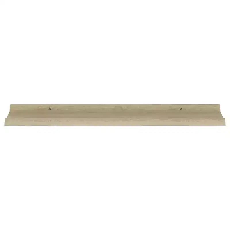 Lot de 4 étagères murales en MDF coloris chêne Sonoma 80 x 9 x 3 cm