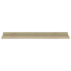 Lot de 4 étagères murales en MDF coloris chêne Sonoma 80 x 9 x 3 cm