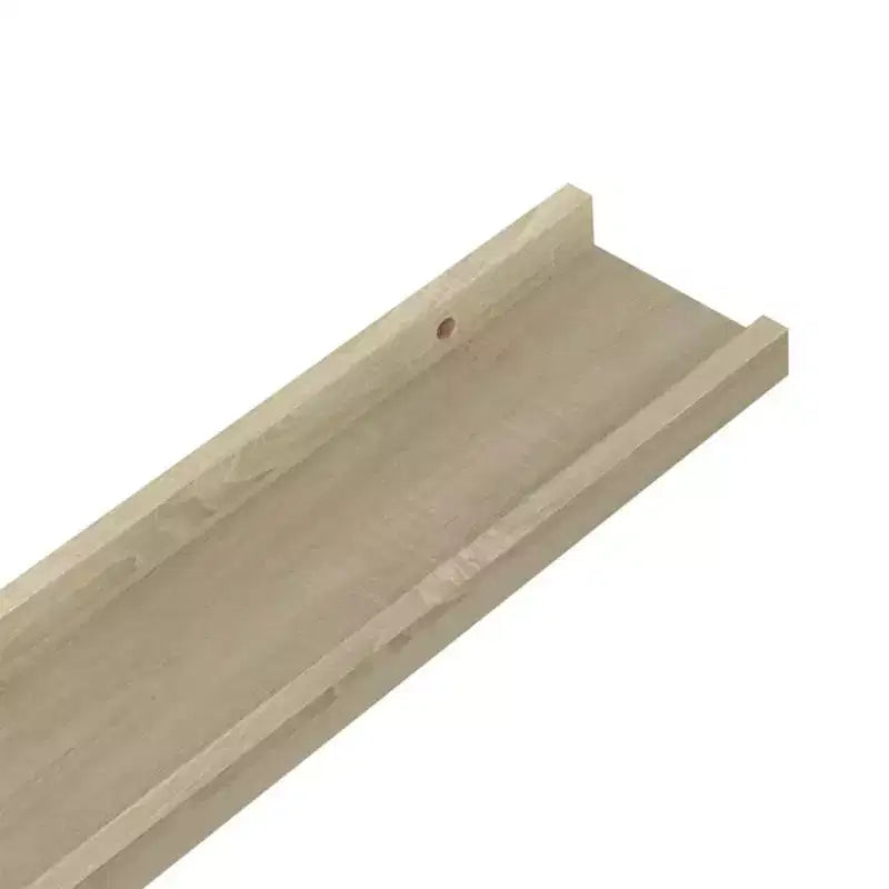 Lot de 4 étagères murales en MDF coloris chêne Sonoma 80 x 9 x 3 cm