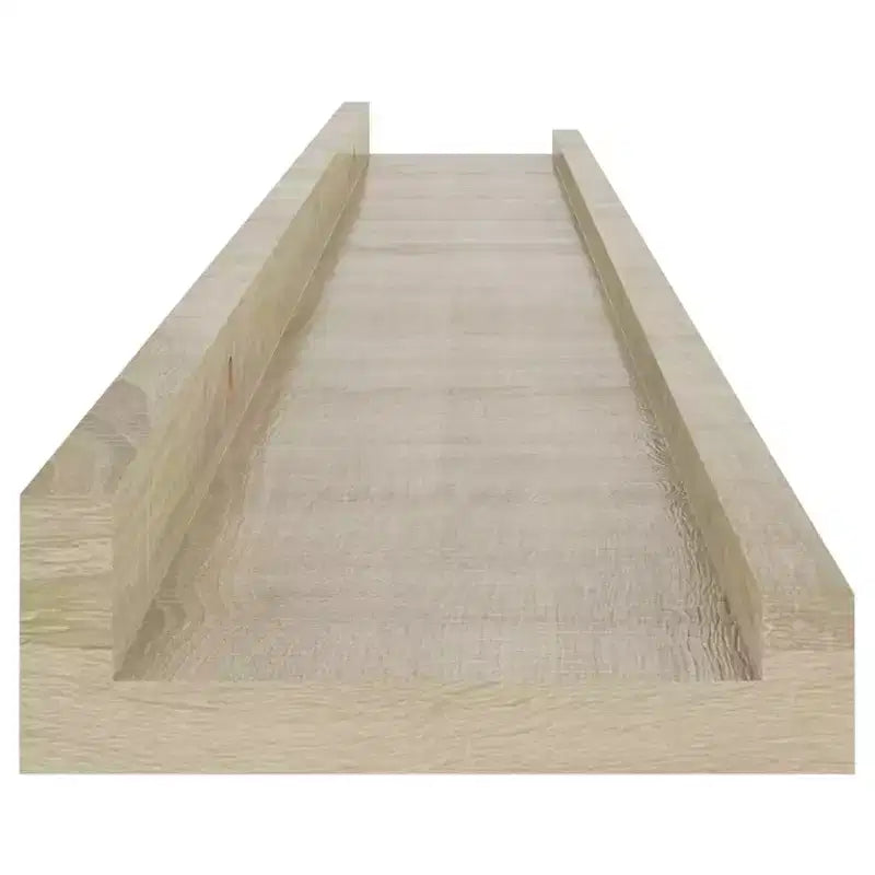 Lot de 4 étagères murales en MDF coloris chêne Sonoma 80 x 9 x 3 cm