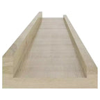 Lot de 4 étagères murales en MDF coloris chêne Sonoma 80 x 9 x 3 cm