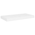 Lot de 2 étagères murales hexagonales en MDF blanc et métal, moyennes