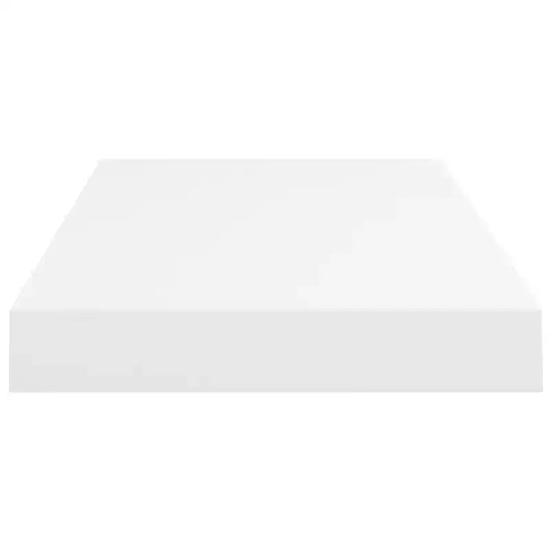 Lot de 2 étagères murales hexagonales en MDF blanc et métal, moyennes
