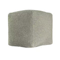 HomeRoots 18 Sage Boucle Pouf Ottoman