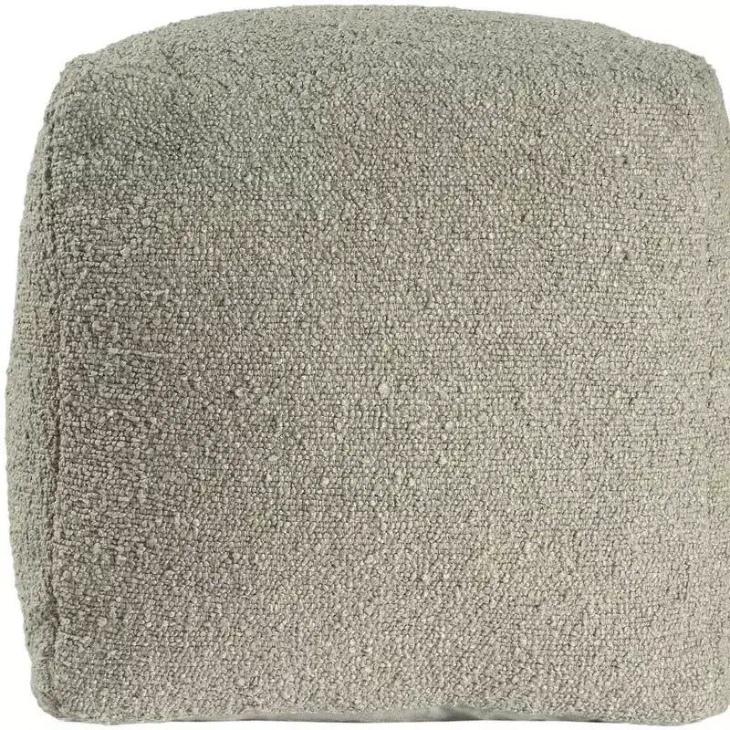 HomeRoots Pouf Ottomane en Boucle Sauge 18
