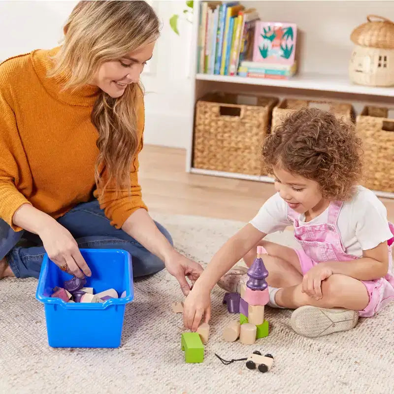 Meuble de rangement mobile ECR4Kids 10 casiers et 10 bacs à façade ouverte, 5x2, Mobilier pour enfants