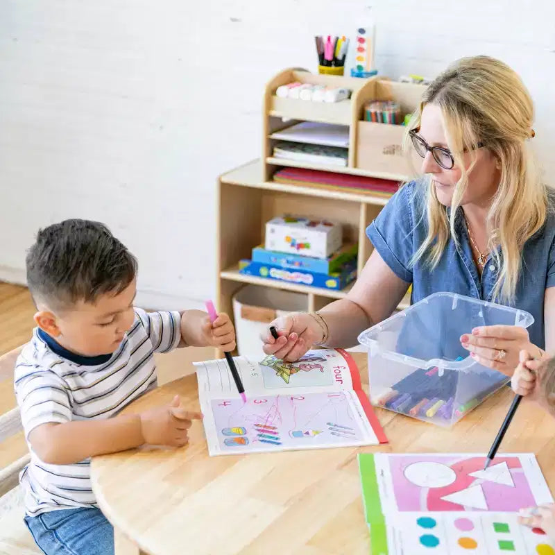 Meuble de rangement mobile ECR4Kids 10 casiers et 10 bacs à façade ouverte, 5x2, Mobilier pour enfants