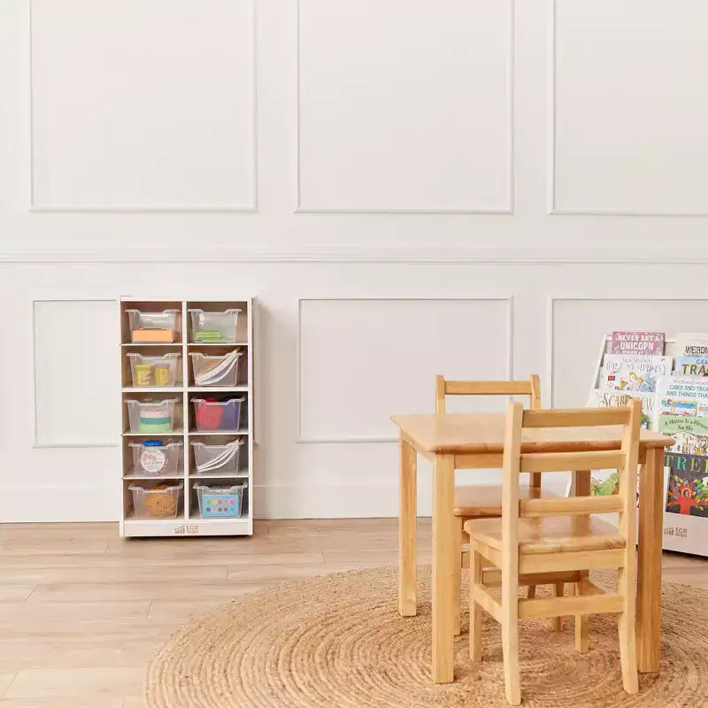 Meuble de rangement mobile ECR4Kids 10 casiers et 10 bacs à façade ouverte, 5x2, Mobilier pour enfants