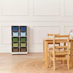 Meuble de rangement mobile ECR4Kids 10 casiers et 10 bacs à façade ouverte, 5x2, Mobilier pour enfants