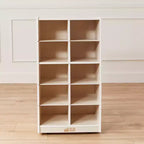 Meuble de rangement mobile ECR4Kids 10 casiers et 10 bacs à façade ouverte, 5x2, Mobilier pour enfants