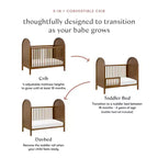 Lit de bébé convertible 3-en-1 Babyletto Bondi avec kit de conversion pour lit de tout-petit