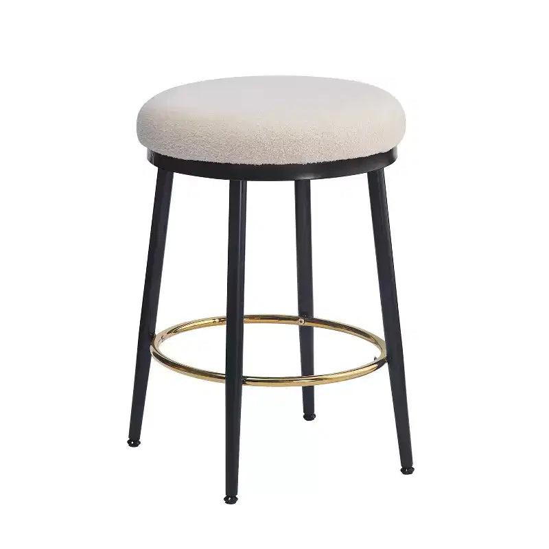 Okak 24.75 Tabourets de Bar Modernes Hauteur Comptoir avec Coussin en Éponge Lot de 2/4, Tabourets de Comptoir Modernes, Chaise d'Appoint pour Cuisine, Salle à Manger