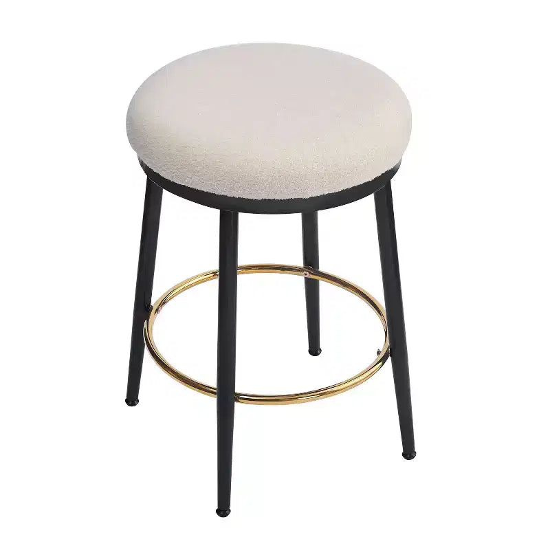 Okak 24.75 Tabourets de Bar Modernes Hauteur Comptoir avec Coussin en Éponge Lot de 2/4, Tabourets de Comptoir Modernes, Chaise d'Appoint pour Cuisine, Salle à Manger