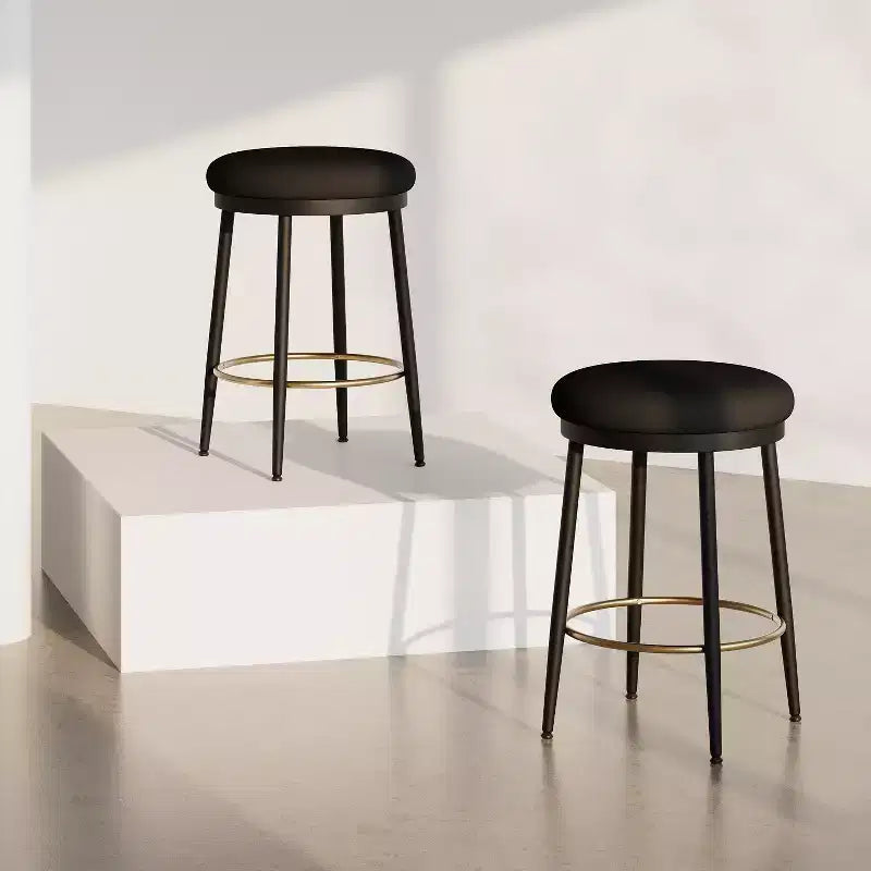 Okak 24.75 Tabourets de Bar Modernes Hauteur Comptoir avec Coussin en Éponge Lot de 2/4, Tabourets de Comptoir Modernes, Chaise d'Appoint pour Cuisine, Salle à Manger
