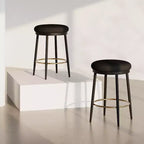 Okak 24.75 Tabourets de Bar Modernes Hauteur Comptoir avec Coussin en Éponge Lot de 2/4, Tabourets de Comptoir Modernes, Chaise d'Appoint pour Cuisine, Salle à Manger