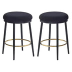 Okak 24.75 Tabourets de Bar Modernes Hauteur Comptoir avec Coussin en Éponge Lot de 2/4, Tabourets de Comptoir Modernes, Chaise d'Appoint pour Cuisine, Salle à Manger