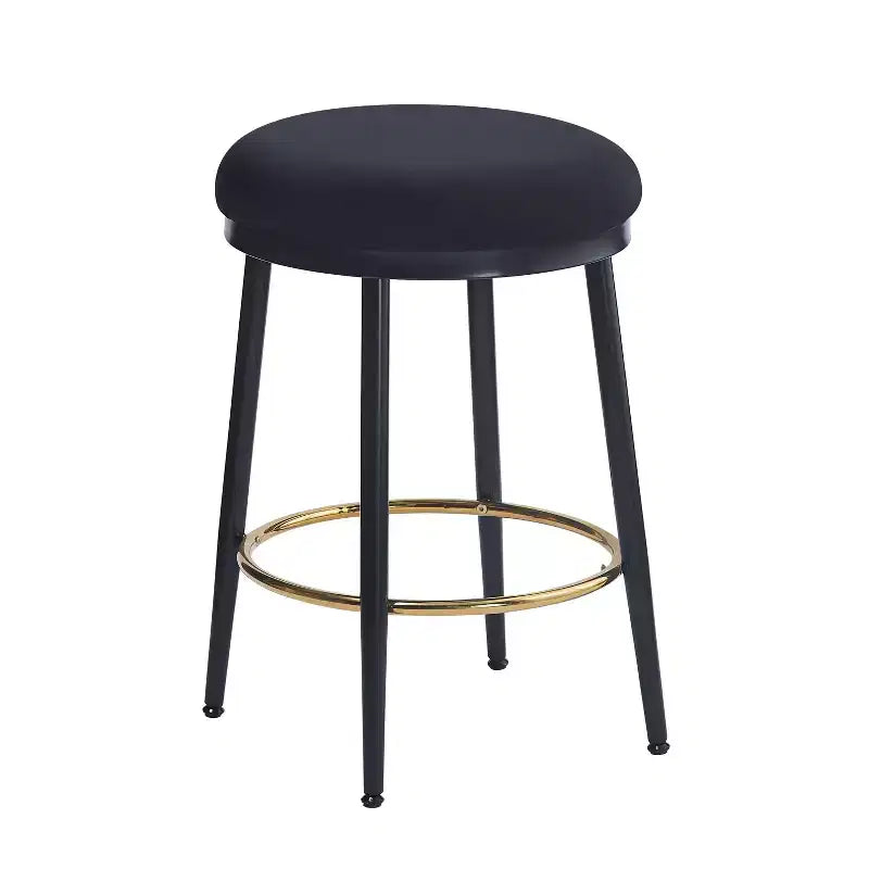 Okak 24.75 Tabourets de Bar Modernes Hauteur Comptoir avec Coussin en Éponge Lot de 2/4, Tabourets de Comptoir Modernes, Chaise d'Appoint pour Cuisine, Salle à Manger