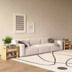 Lot de 2 tables de chevet en rotin, table de chevet avec station de recharge et port USB-C, table de chevet bohème avec tiroir et étagère ouverte, table d'appoint
