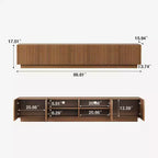 Meuble TV et Console Multimédia Luck Live Modern 86.61 avec Grand Espace de Rangement