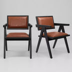 Art Leon Lot de 2 chaises de salle à manger modernistes inspirées des chaises Capitol Complex