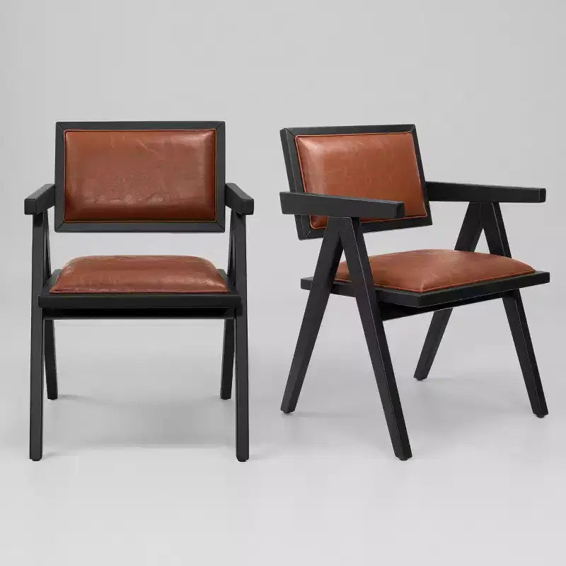 Art Leon Lot de 2 chaises de salle à manger modernistes inspirées des chaises Capitol Complex