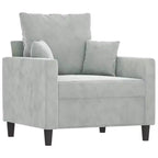 vidaXL Ensemble canapé avec coussins Canapé fauteuil pour salon 3 pièces Velours