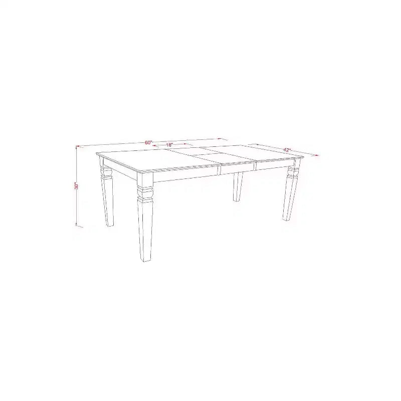 HomeStock Ensemble table de salle à manger avec plateau en bois massif et 4 chaises avec rallonge papillon, finition noire, 5 pièces