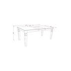 HomeStock Ensemble table de salle à manger avec plateau en bois massif et 4 chaises avec rallonge papillon, finition noire, 5 pièces