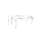 Ensemble de salle à manger vintage 5 pièces - Table de cuisine et 4 chaises noir cerise - Style victorien