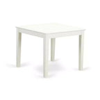 Ensemble de salle à manger moderne 3 pièces - Table et 2 chaises - Fini blanc lin