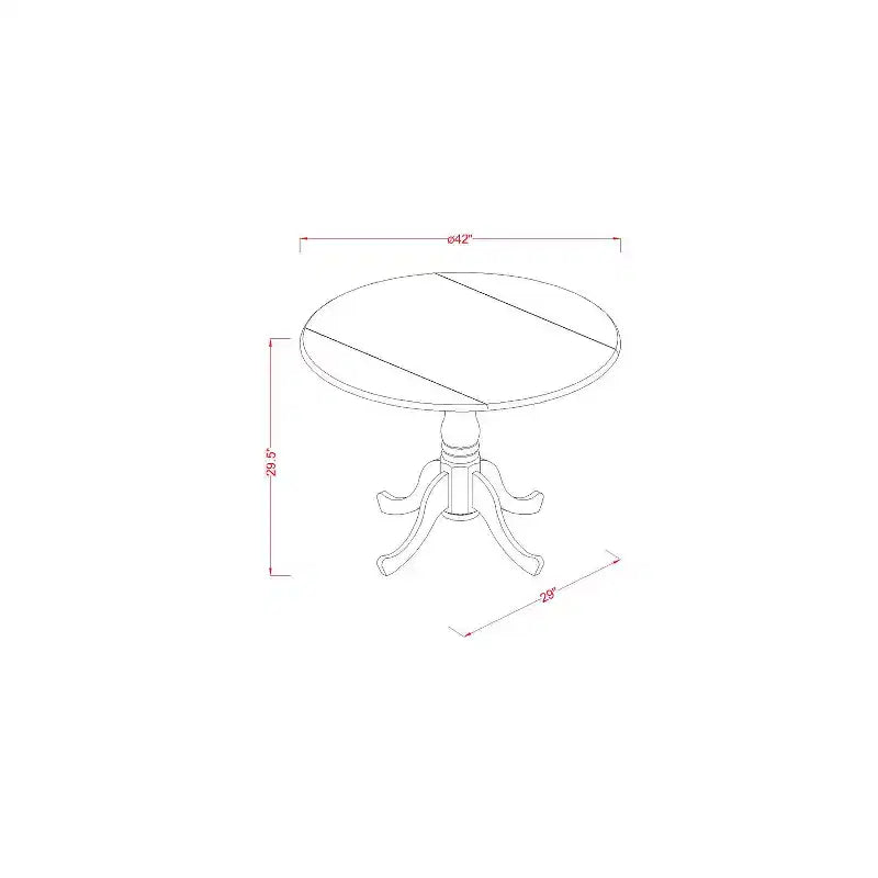 Ensemble table de salle à manger élégante pour 2 personnes - Table de cuisine avec chaises, bois dur asiatique, conception à abattants, gain de place