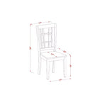 Ensemble table de salle à manger élégante pour 2 personnes - Table de cuisine avec chaises, bois dur asiatique, conception à abattants, gain de place