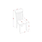 Ensemble de salle à manger 7 pièces - Table à rallonge papillon et 6 chaises en bois - Ensemble de cuisine - Finition Cappuccino