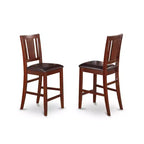 Ensemble repas hauteur comptoir - Table et 4 chaises - Style moderne pour cuisine - Table carrée 36x36 pouces