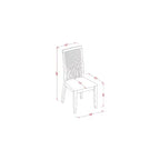 Ensemble Table de Cuisine 3 pièces Table Ronde et Chaises Lin Blanc Home Stock