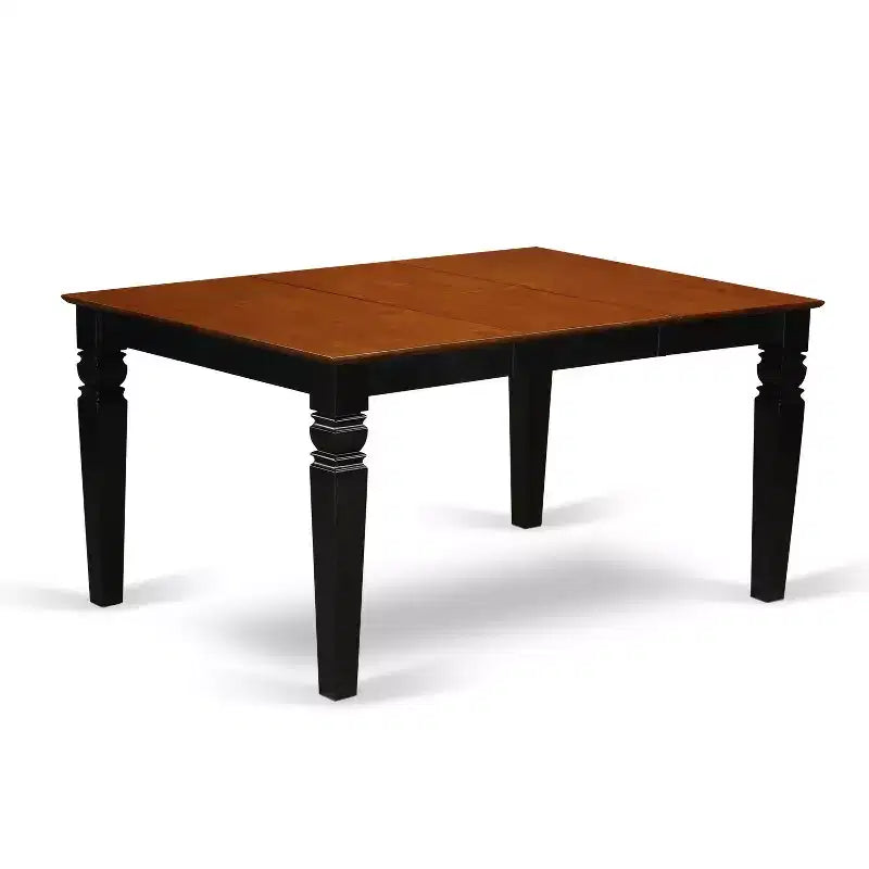 Rectangular Dining Set with 4 Chairs and Bench - 6 Piece Kitchen Table Set